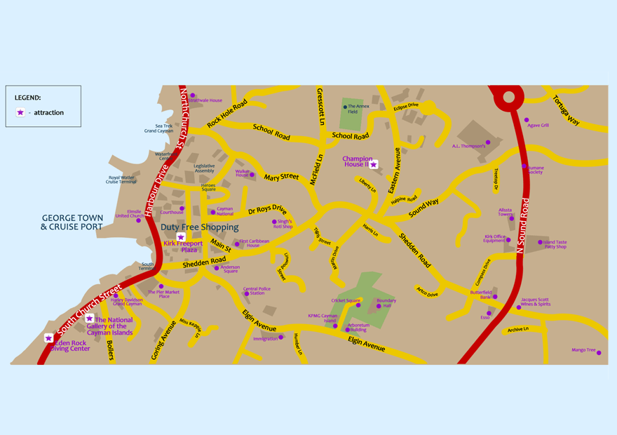  George Town Map