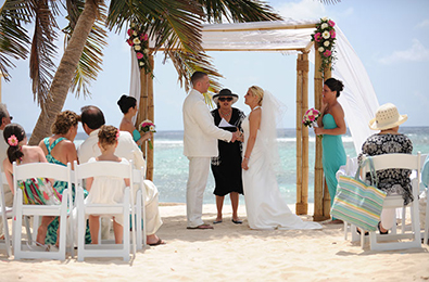 You can get married on the beach